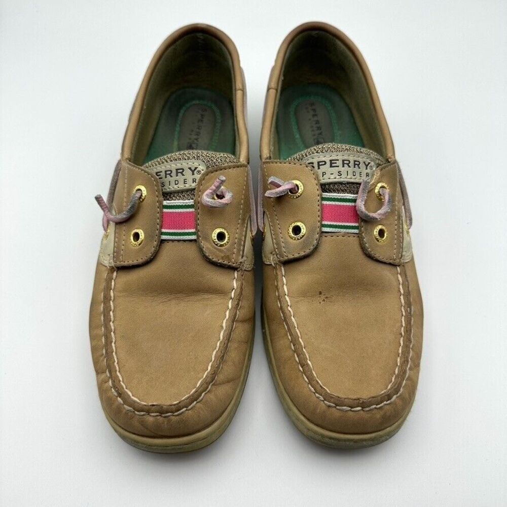Sperry Top-Sider‎ Boat Shoes Rainbowfish Tan Slip On Women Size 8.5M